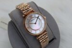 ARMANI AR1907 GOLD TONE WITH WHITE DIAL STONE (MOD) - Image 4