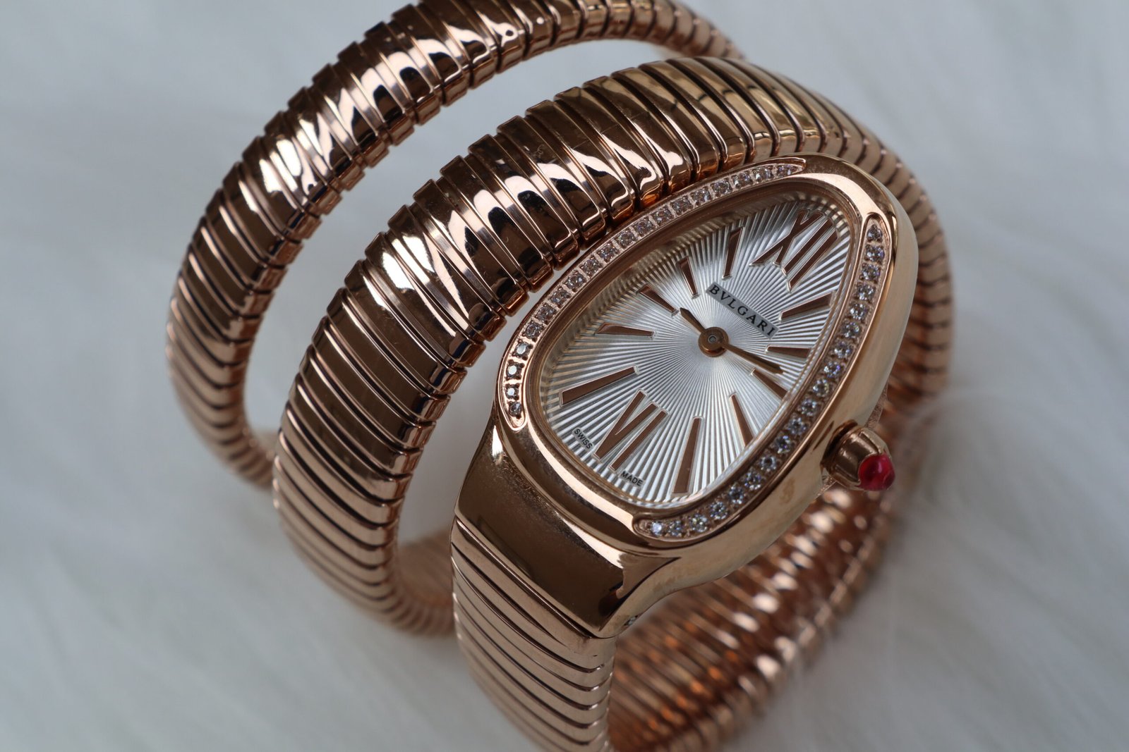 IMG_9656 BULGARI SERPENTI TUBOGAS 103905 ROSE WHITE DIAL (MOD) - Image 1