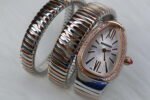 BULGARI SERPENTI TUBOGAS 103249 TWO TONE SILVER ROSE (MOD)